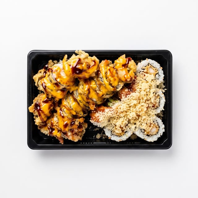Apollo Roll, Kamikaze Roll, Sakura Roll, Big Papa, Shrimp Tempura Roll, Avocado Roll.